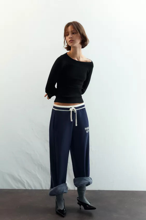 RIBBED BOAT NECK T-SHIRT | Zara US