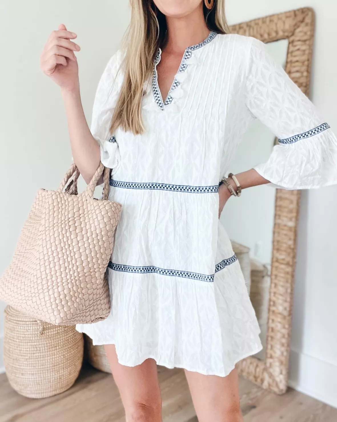 Embroidered Cotton Tier Cover-Up … curated on LTK