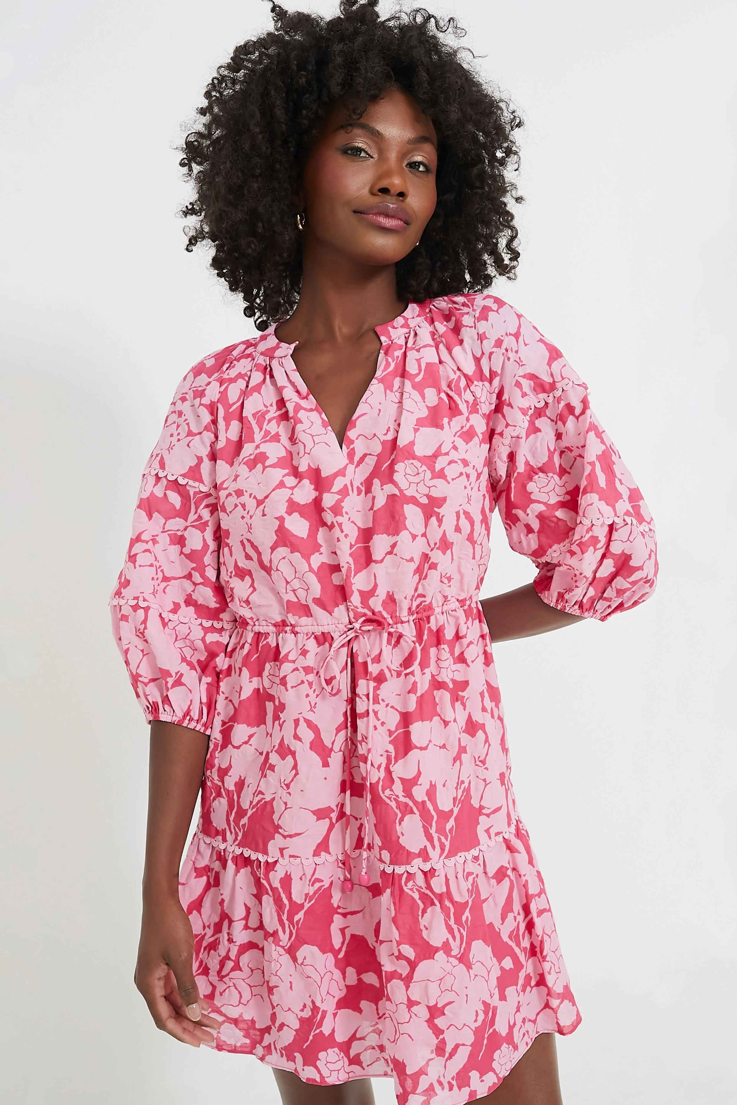 Pink Floral Matilda Mini Dress | Tuckernuck (US)