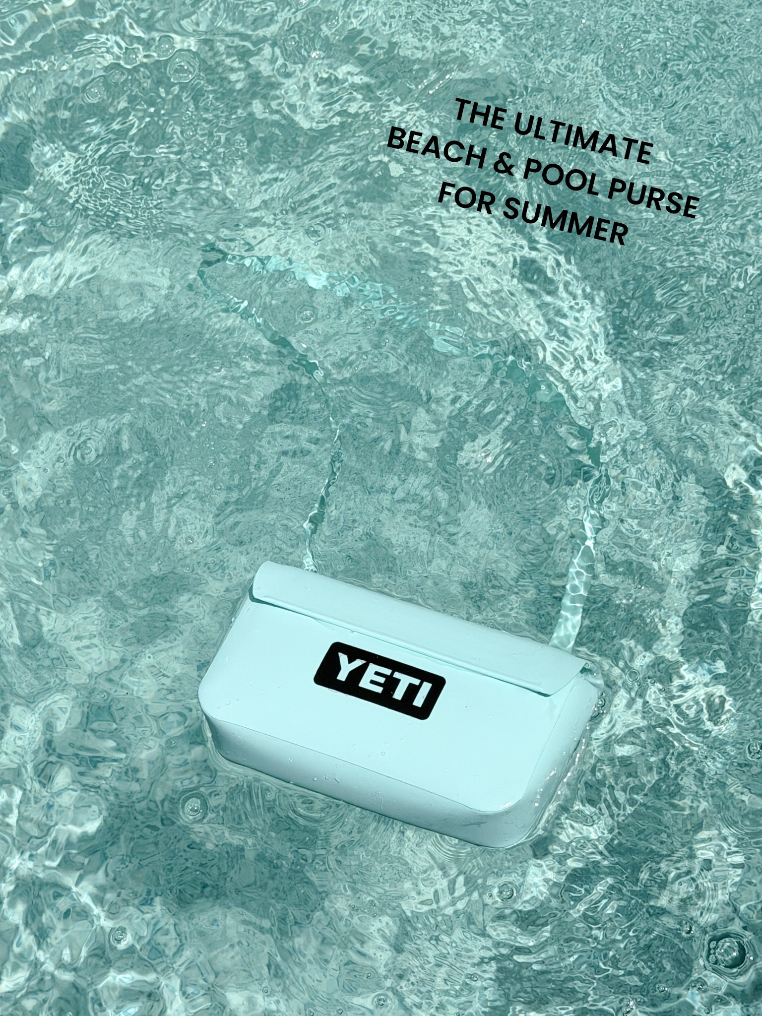 Obsessed with this new waterproof dry bag from yeti. This is the 1L and it perfectly holds the essentials like my phone, wallet, key fob, sunglasses & a travel sized sunscreen, lip balm & a few hair ties for a day at the beach.  I also added on a coordinating strap to wear it as a crossbody.