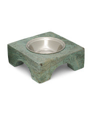 Marble Pet Bowl With Stand | Marshalls