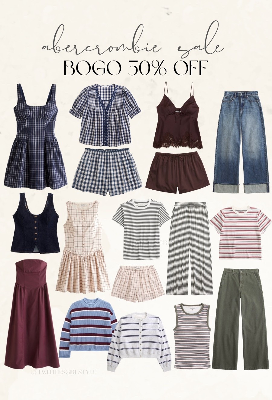 Abercrombie sale BOGO 50% off 🙌🏻🙌🏻
￼
Summer fashion, summer style, sundress, summer sweater, pajamas, jeans, denim, tank top ￼

#LTKootd #LTKSaleAlert #LTKSeasonal