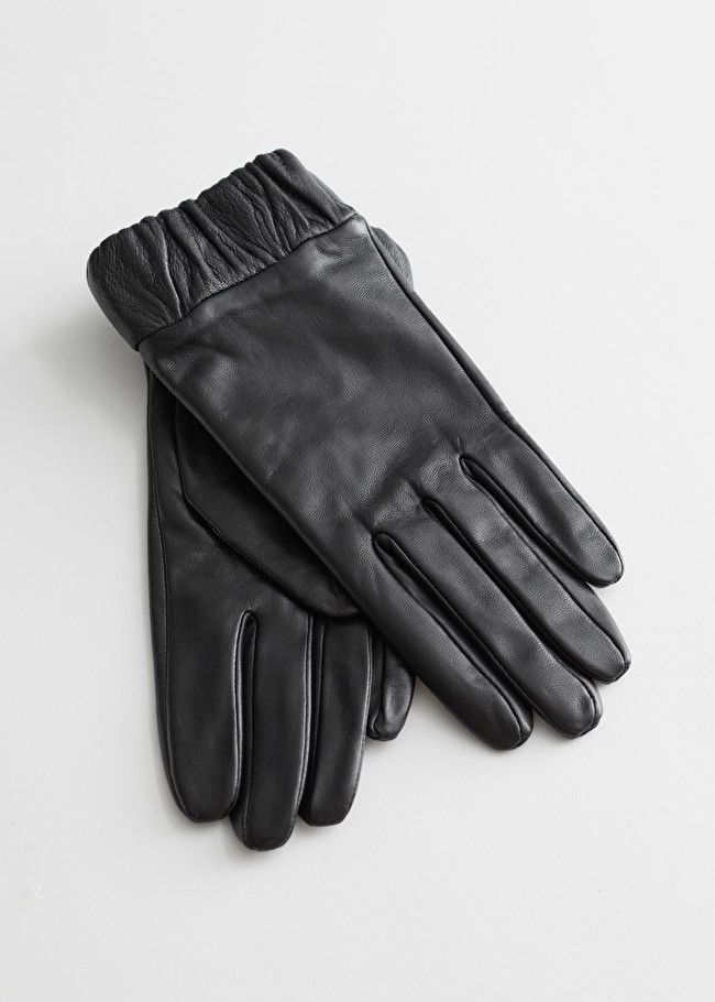 Ruched Cuff Leather Gloves | & Other Stories (EU + UK)