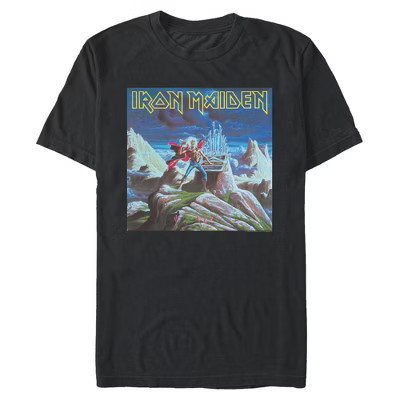Mens Iron Maiden Run to the Hills Live Artwork T Shirt - Black - X Large | Target