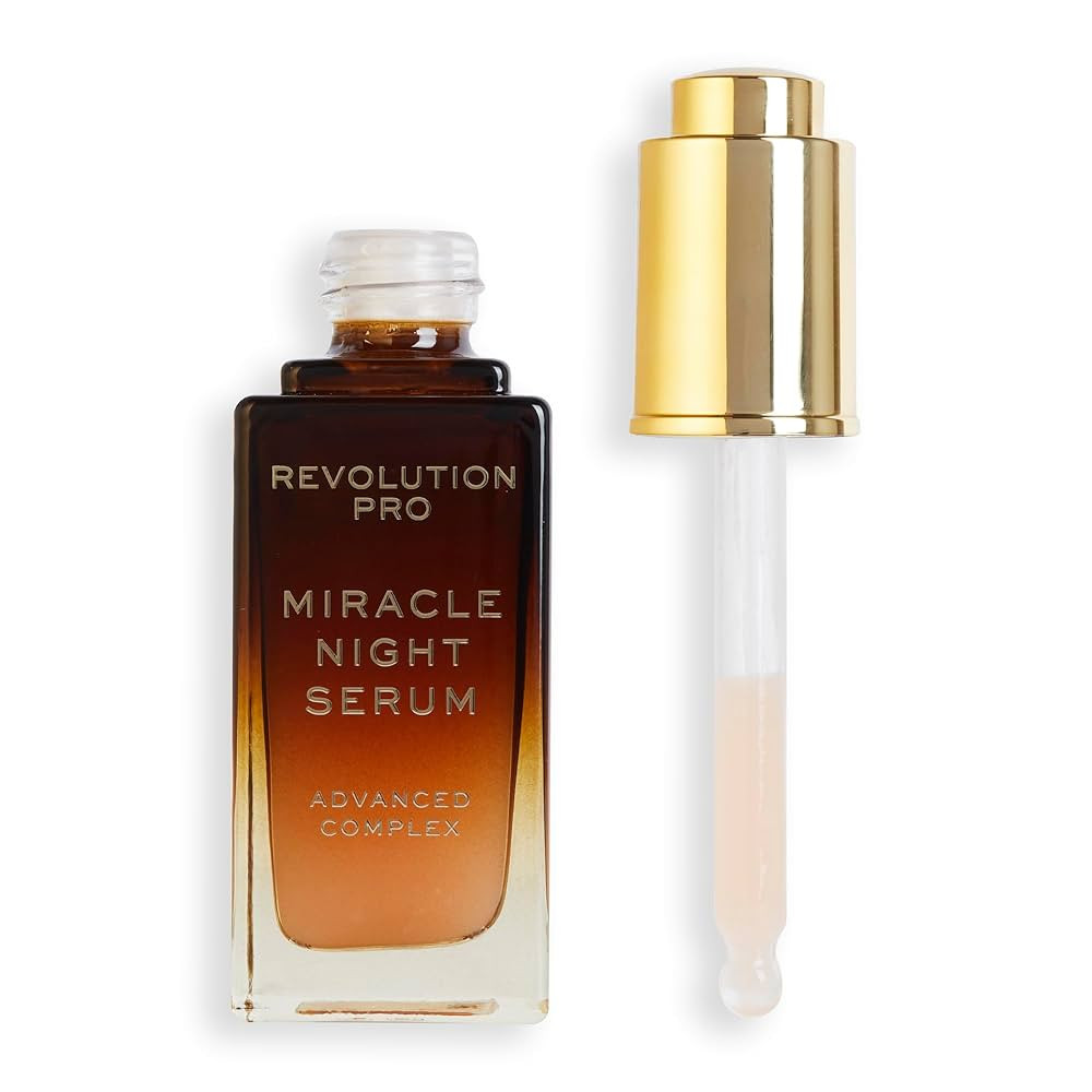 Revolution Pro Miracle Night Rescue Serum Advanced Complex, Overnight Face Serum, Smooths & Plump... | Amazon (US)