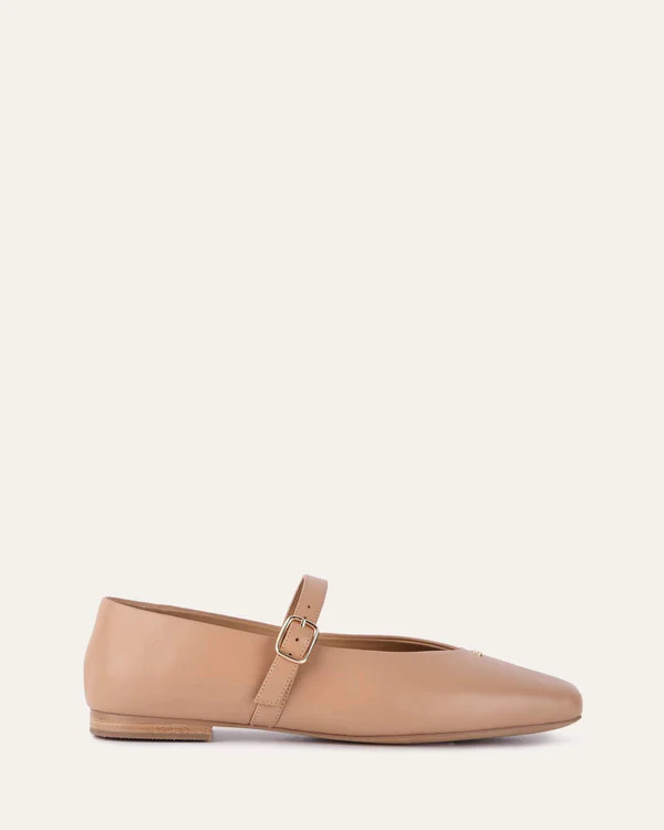 APRIL CASUAL FLATS TAN LEATHER | Jo Mercer (AU)
