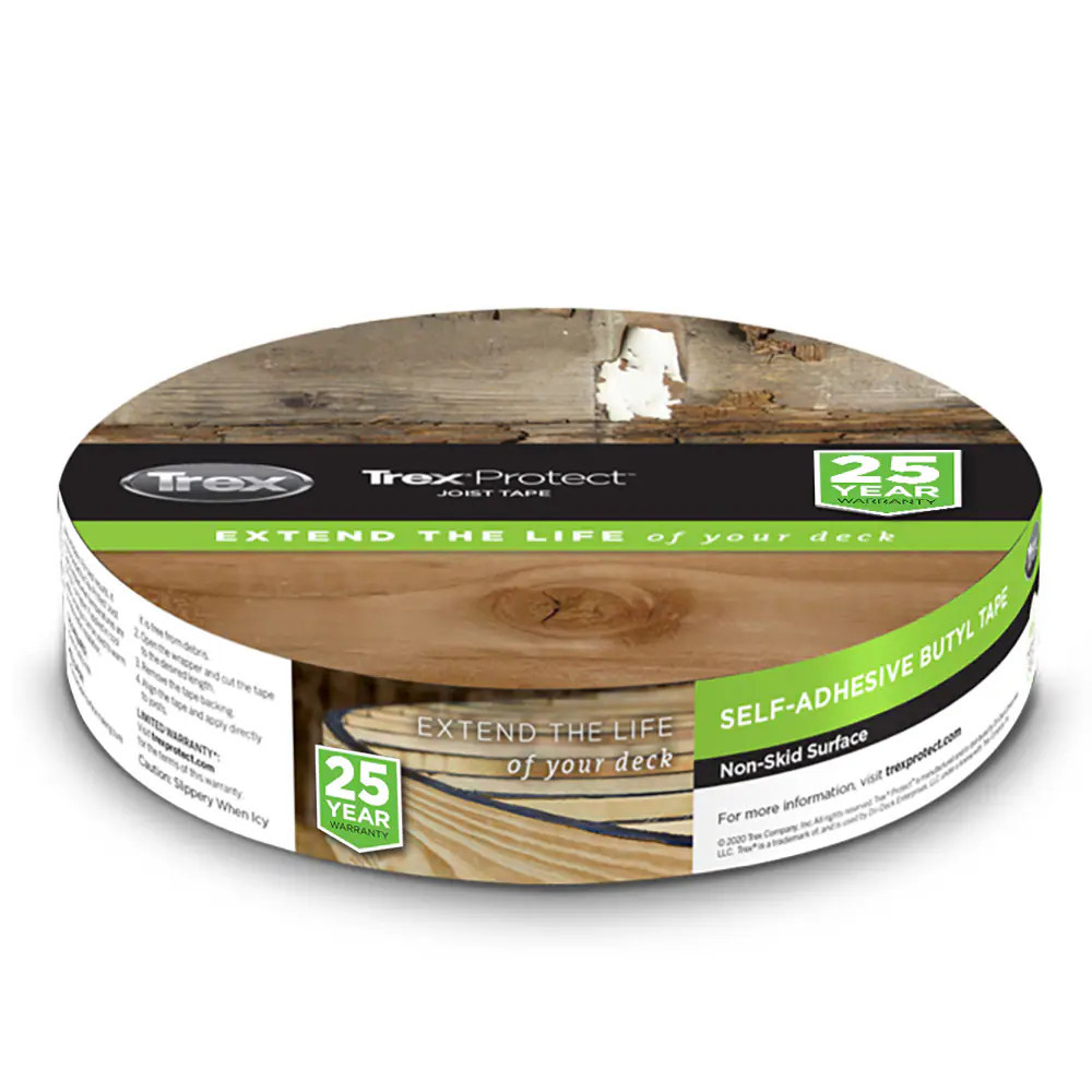 Trex Protect Joist 2-in x 65-ft Butyl Deck Tape Rubber in Black | TP0037 | Lowe's