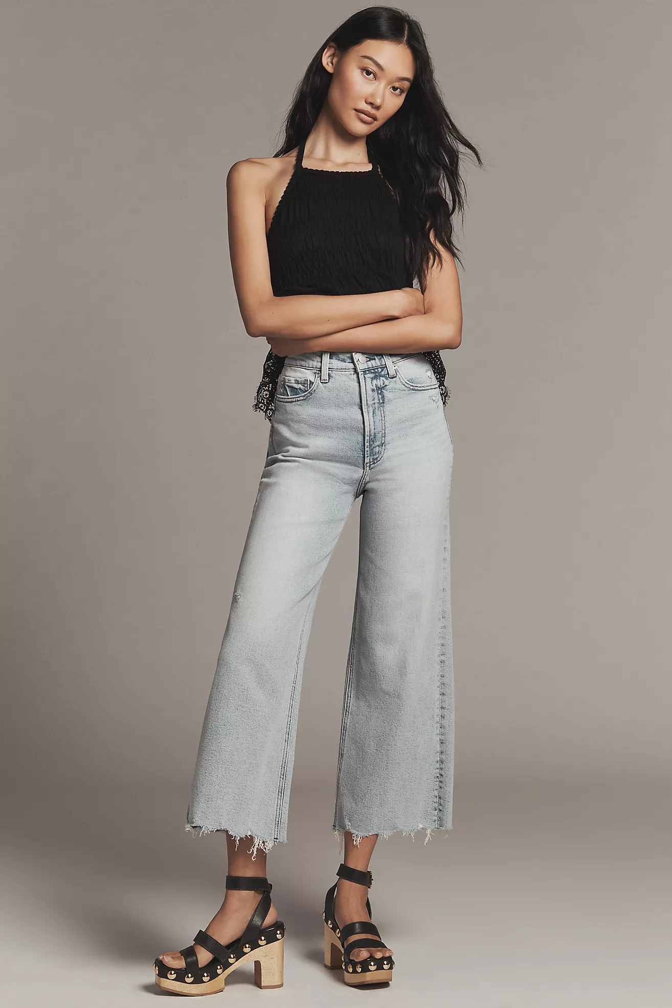 Pistola Lana High-Rise Crop Wide-Leg Jeans | Anthropologie (US)