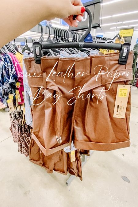 Faux Leather Paper Bag Shorts on clearance at Walmart stores ($8.00)

Online: $19.00

#LTKsalealert #LTKunder50 #LTKSeasonal