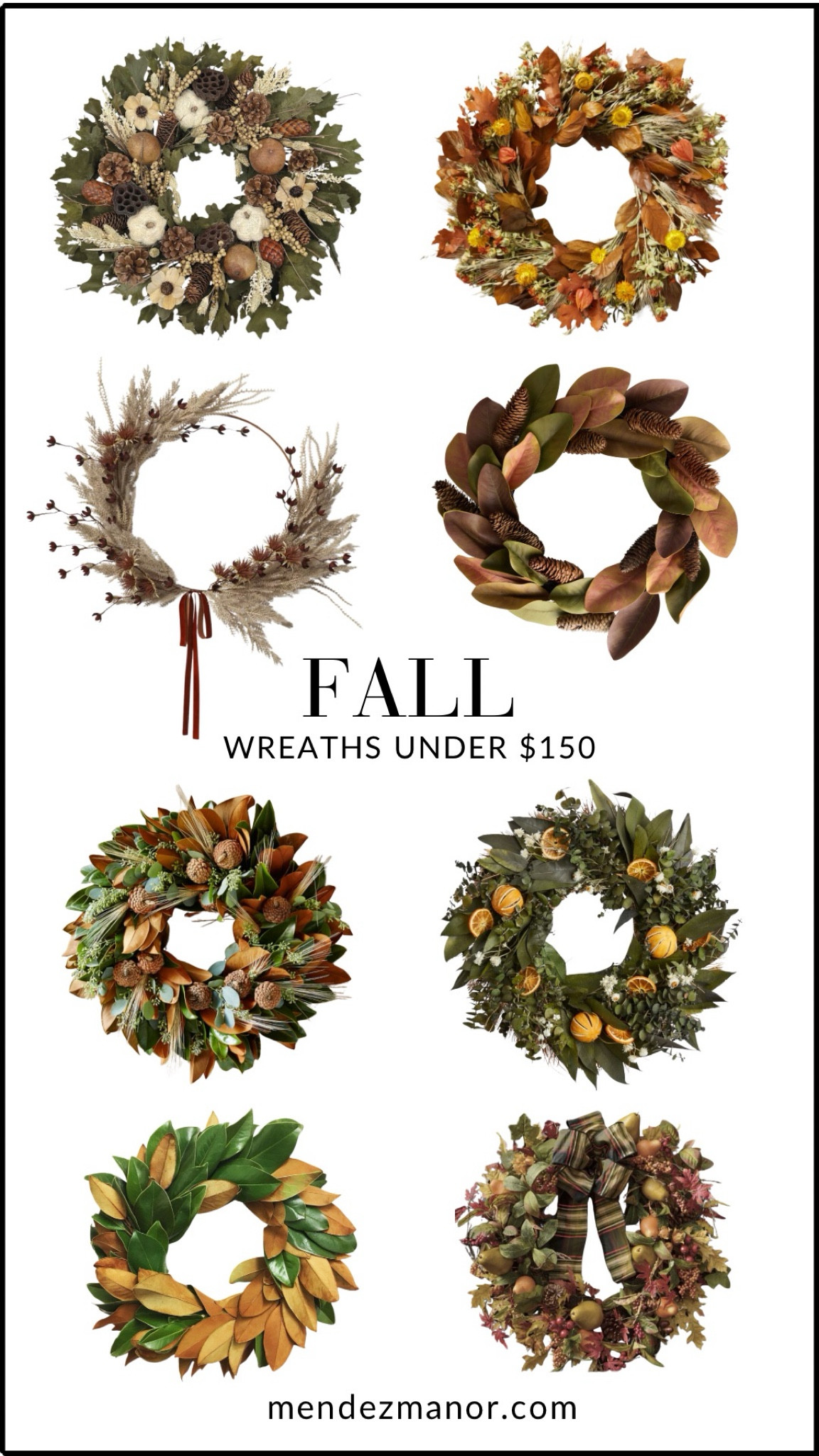 All of these Fall wreaths are under $150 and perfect for the front door! 

I also linked a few wreath storage bags here. I know I need to pick a couple up this season. Tired of using trash bags! 😂

#falldecor #wreath #fallwreath #wreathstorage

#LTKSeasonal #LTKFindsUnder100 #LTKHome