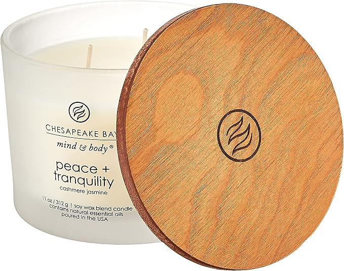 Chesapeake Bay Candle PT40234 Scented Candle, Peace + Tranquility (Cashmere Jasmine), Coffee Tabl... | Amazon (US)
