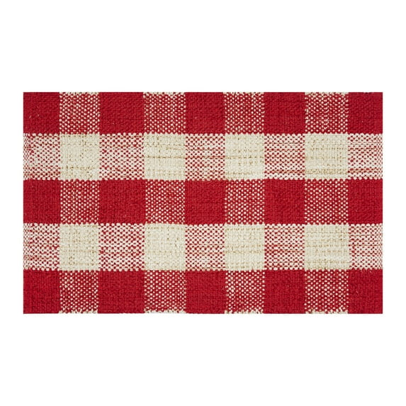 Holiday Time Red Plaid 20" x 34" Accent Rug - Walmart.com | Walmart (US)