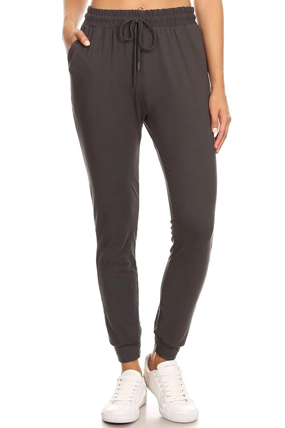 LA12ST Women's Juniors Soft Jogger Pants Drawstring Pockets | Amazon (US)