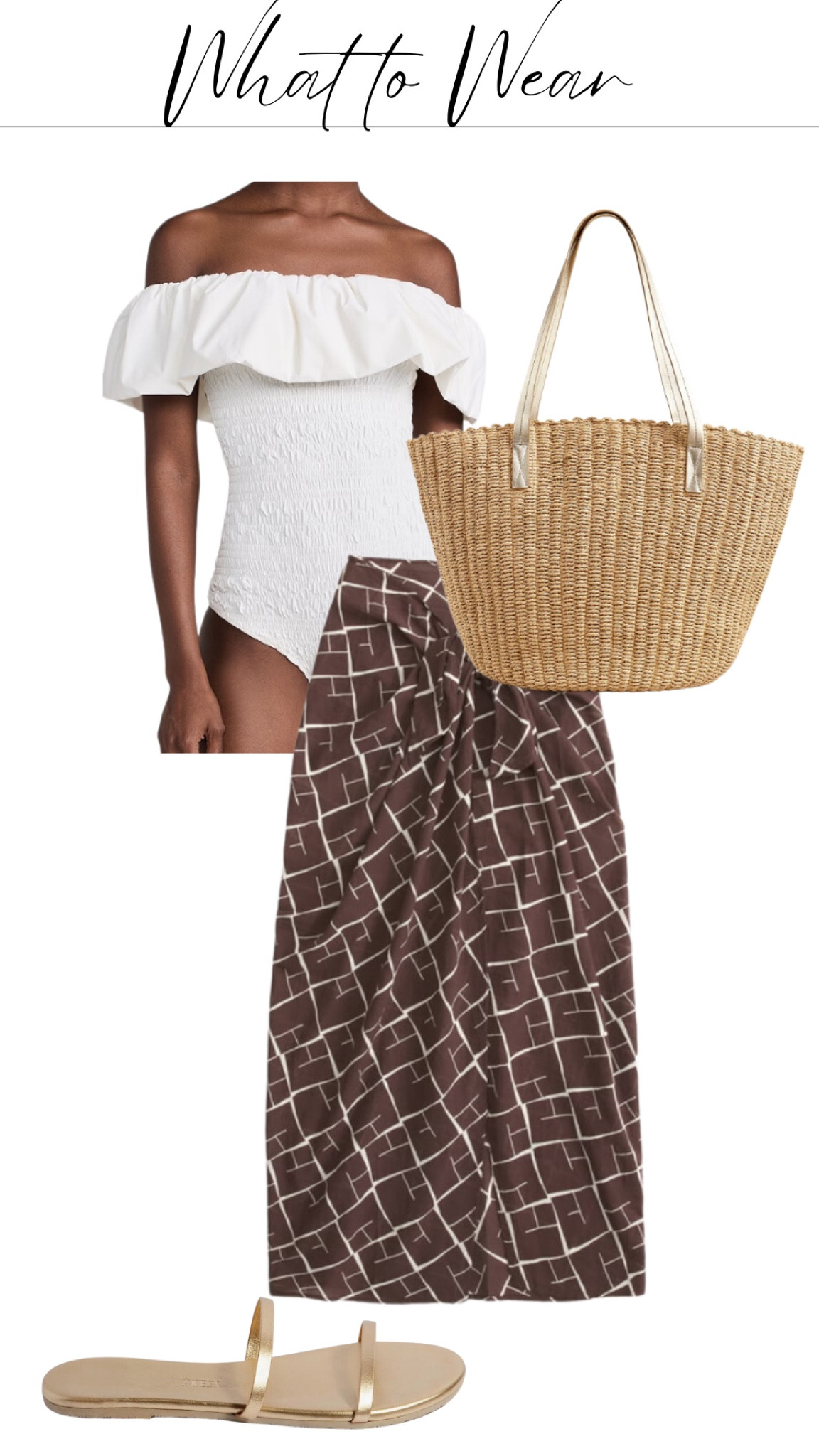 Spring break outfit, beach outfit, vacation outfit, swimsuit, straw tote 

#LTKSeasonal #LTKSwim