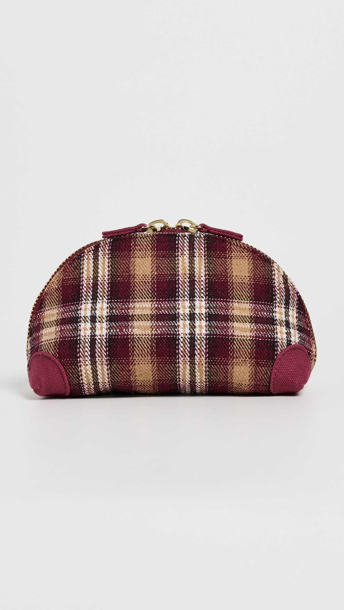 Stoney Clover Lane Curved Mini Pouch Plaid One Size | Shopbop