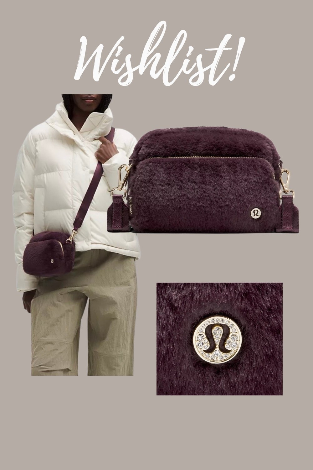 This burgundy faux fur crossbody is on my wish list!

#LTKmomlife #LTKActive #LTKGiftGuide