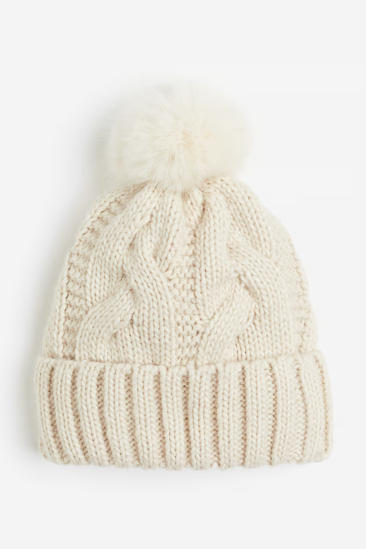 Cable-Knit Pompom Beanie | H&M (US + CA)