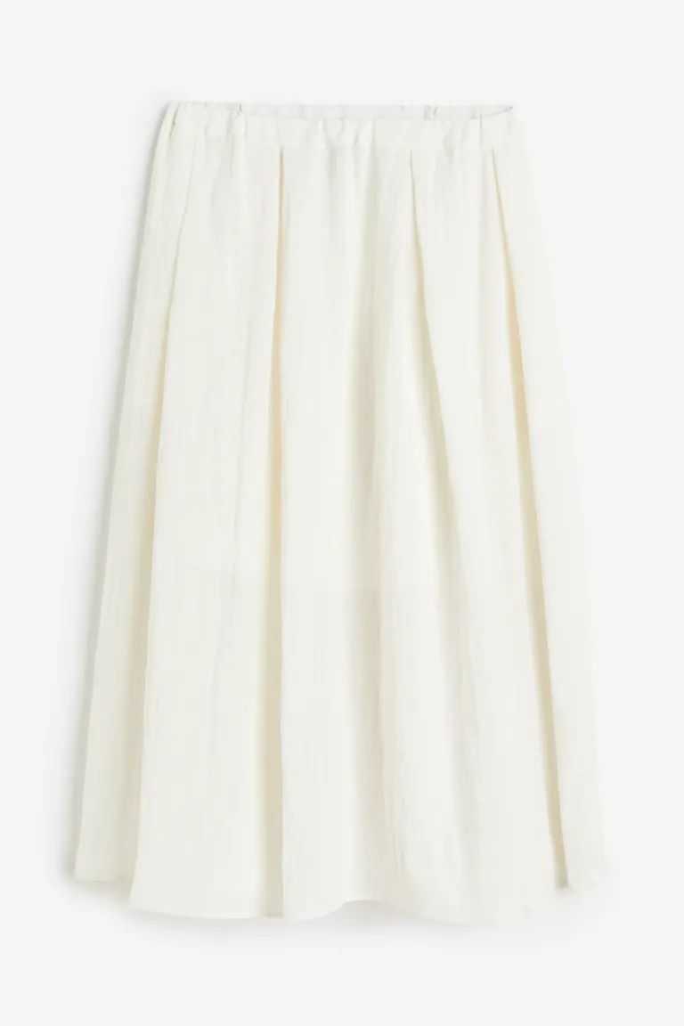 Wide twill skirt | H&M (UK, MY, IN, SG, PH, TW, HK)