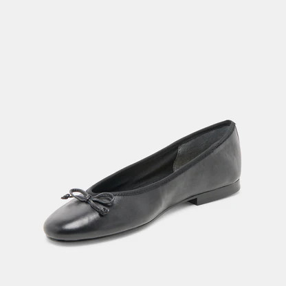 Ritla Black Leather Ballet Flats | Dolce Vita | DolceVita.com