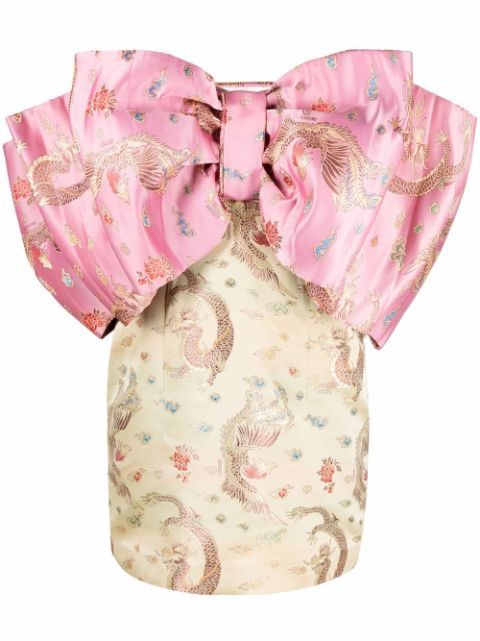 Silivia bow-embellished dress | Farfetch (US)