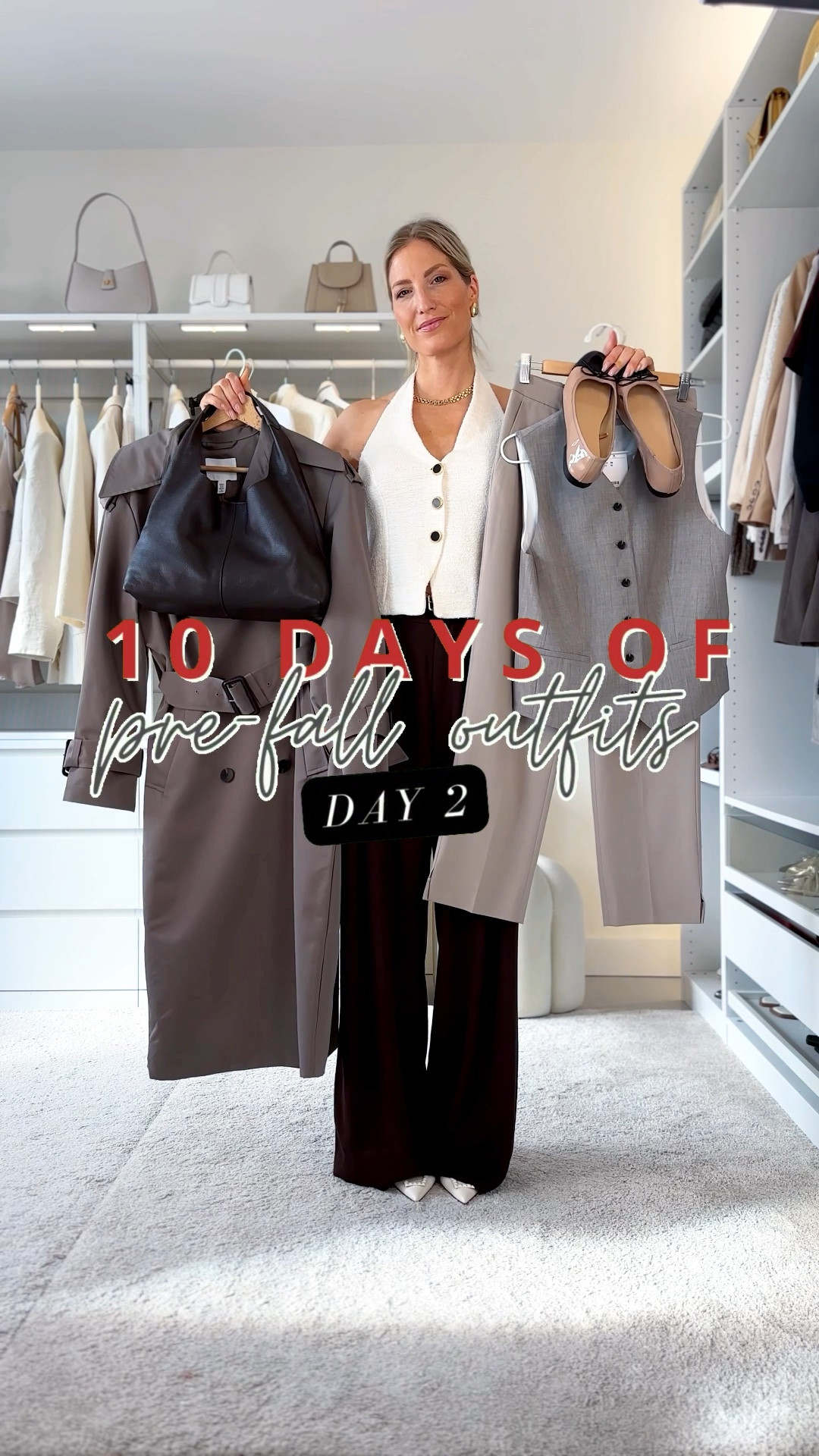 DAY 2 💥 Wearing a formal work outfit in the loveliest shade. Trousers are old. Waistcoat wearing 36 and trench in xs 

‼️Don’t forget to tap 🖤 to add this post to your favorites folder below and come back later to shop

Make sure to check out the size reviews/guides to pick the right size

Workwear, work outfit, fall outfit, autumn outfit, trench coat, tailored trousers, office outfit, halter neck top, suit waistcoat

#LTKSeasonal #LTKVideo #LTKStyleTip