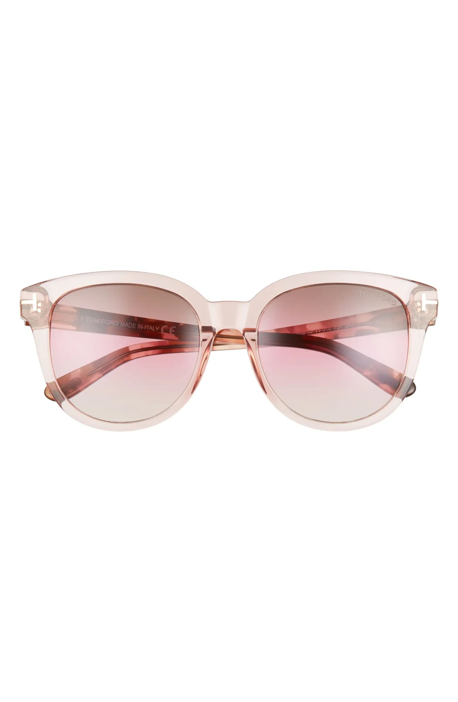 Olivia 54mm Gradient Round Sunglasses | Nordstrom