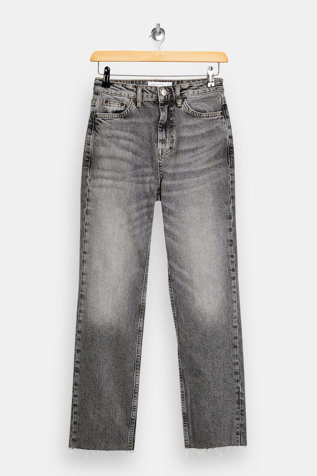 Grey Straight Jeans | Topshop UK