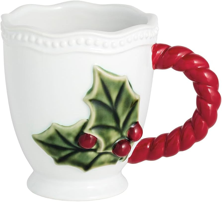 Mud Pie Christmas Red Holly Mug | Amazon (US)