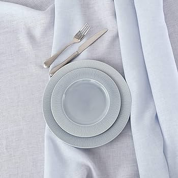 Solino Home Linen Tablecloth 60 x 90 Inch – 100% Pure Linen Light Blue Rectangle Tablecloth for... | Amazon (US)