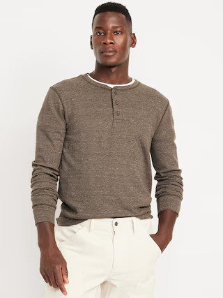 Waffle Henley T-Shirt | Old Navy (US)