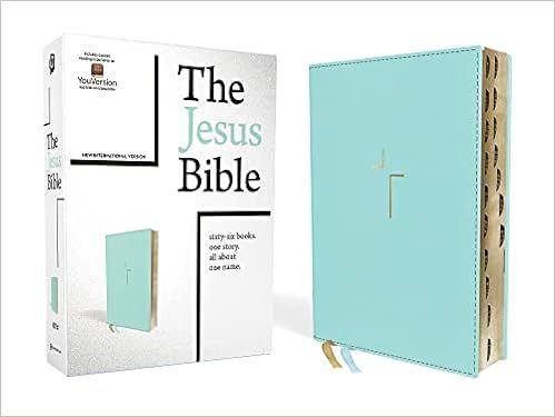 The Jesus Bible, NIV Edition, Leathersoft, Blue, Thumb Indexed, Comfort Print | Amazon (US)