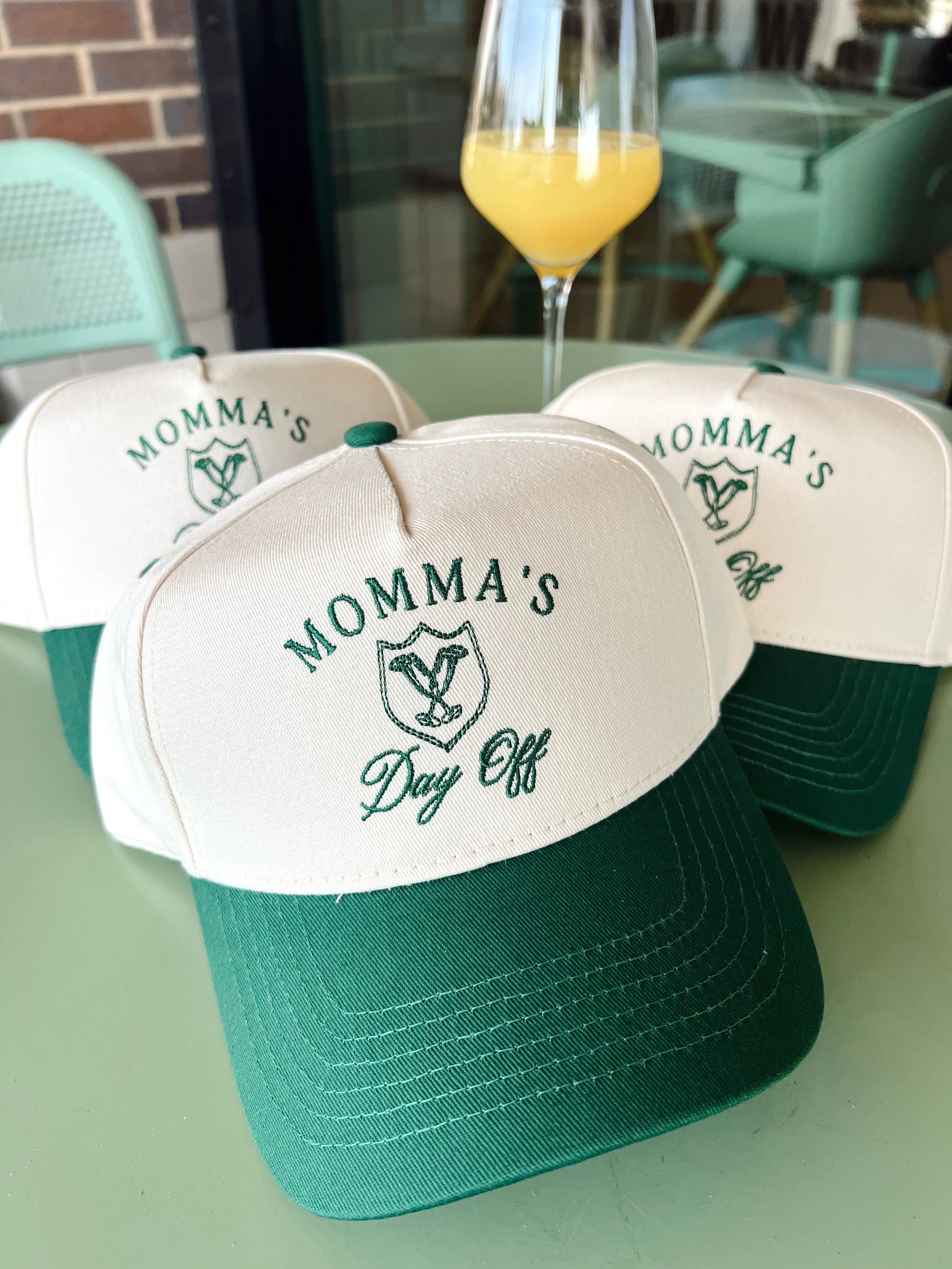 Momma's Day Off - Green Vintage Trucker Hat | KenzKustomz