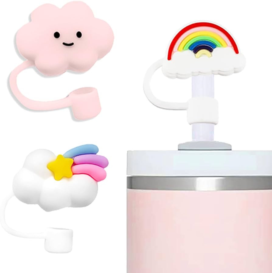 YAYAYOUNG 3 Pcs Straw Covers Cap Toppers Compatible with Stanley 30&40 oz Tumbler Cups,Reusable C... | Amazon (US)