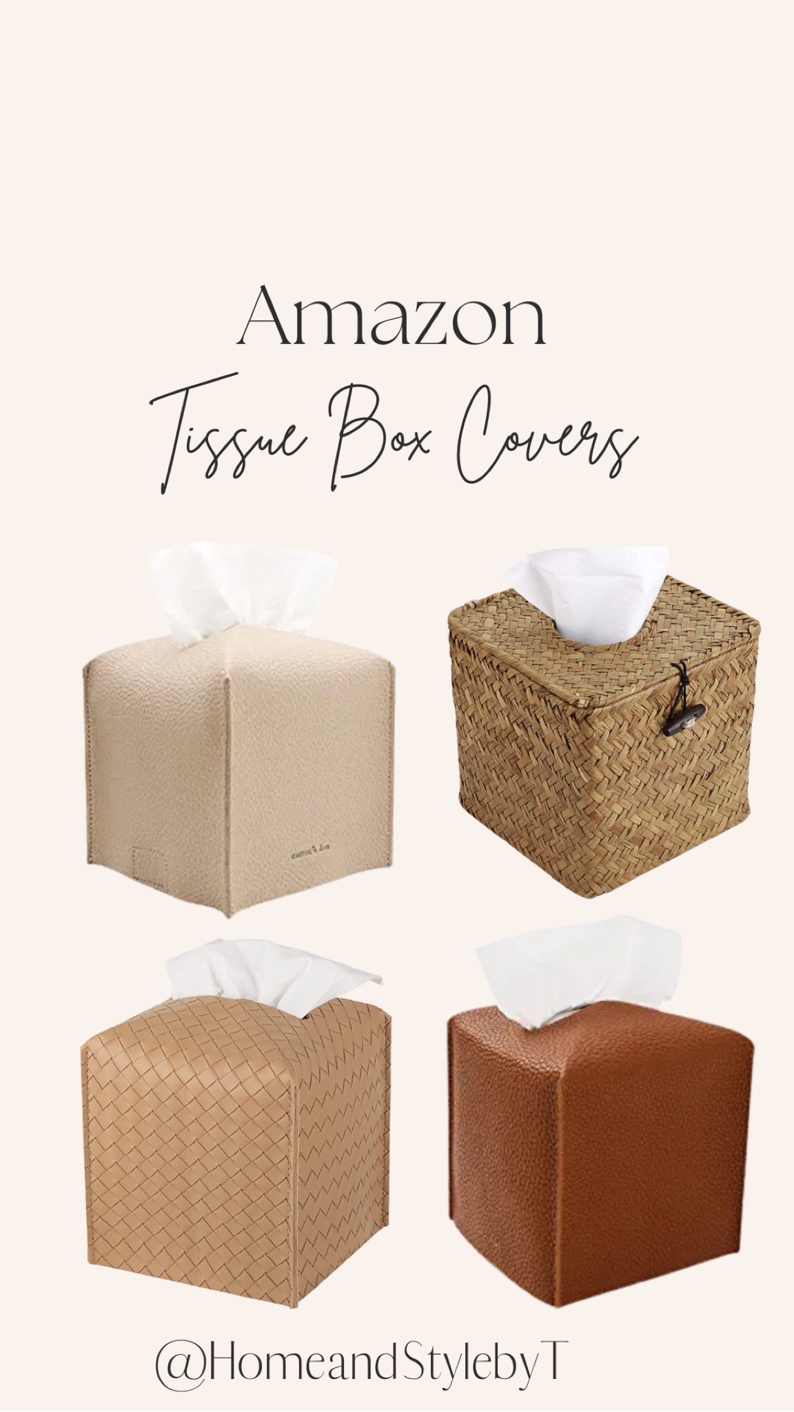 The one thing from Amazon you never thought you needed! Let’s elevate our tissue box game with these cute covers #amazonfind #tissueboxcover #founditonamazon

#LTKFind #LTKhome