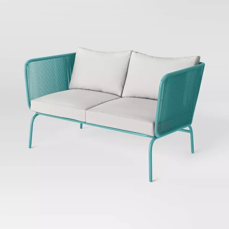 Fisher Patio Loveseat - Blue-Green - Project 62™ | Target