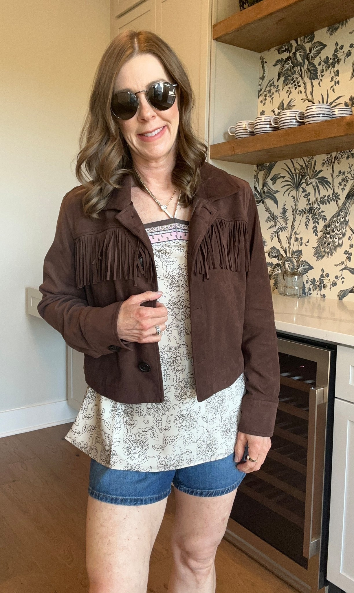 Festival outfit 
Fringe jacket is old but linking similar
Loft halter top
#festivaloutfit #concertoutfit

#LTKFestival