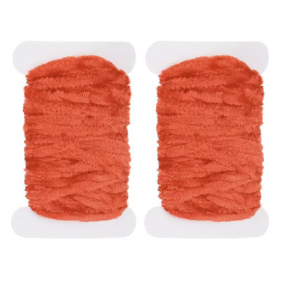 Unique Bargains Rayon Chenille Thick Thread Material Fly Tying 16.4ft 2 Pcs Orange | Target