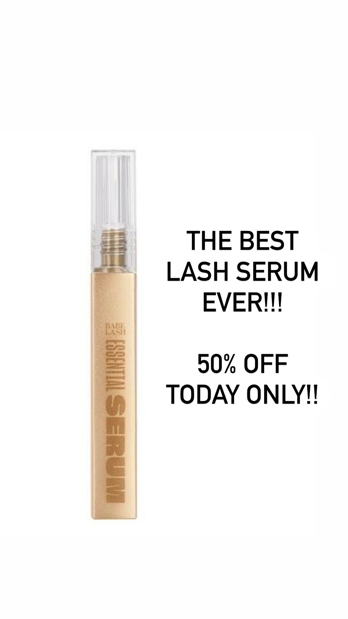 Best lash serum ever is half off today only!!!

#LTKSaleAlert #LTKBeauty
