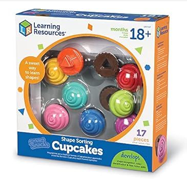 Learning Resources Smart Snacks Shape Sorting Cupcakes, Fine Motor, Color & Shape Recognition, Ag... | Amazon (US)