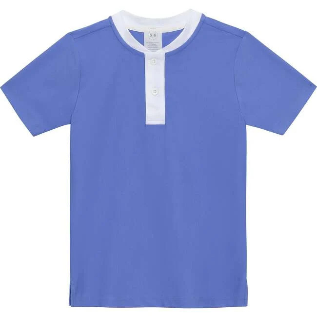 Courtside Kids | Boys Blade Shirt, Sky (Blue, Size 11-12Y) | Maisonette | Maisonette