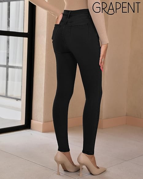 GRAPENT Skinny Jeans for Women High Waist Stretchy Classic High Rise Slimming Jeggings Denim Trou... | Amazon (US)