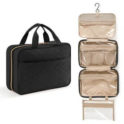 Travel Toiletry Bag, Large Hanging Makeup Bag Organizer, Transparent Travel Cosmetic Bag With Hanging Hook For Full Size Bottles, Vacation Essentials, | Wayfair North America