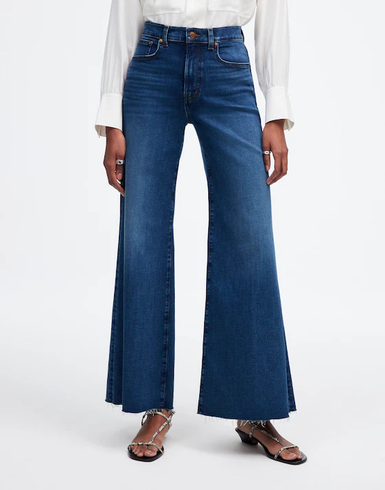 Flared Wide-Leg Crop Jeans | Madewell