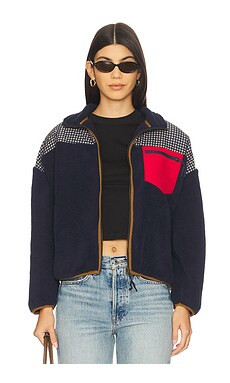 Print Mix Plush Terrain Half Zip Jacket
                    
                    The Great | Revolve Clothing (Global)