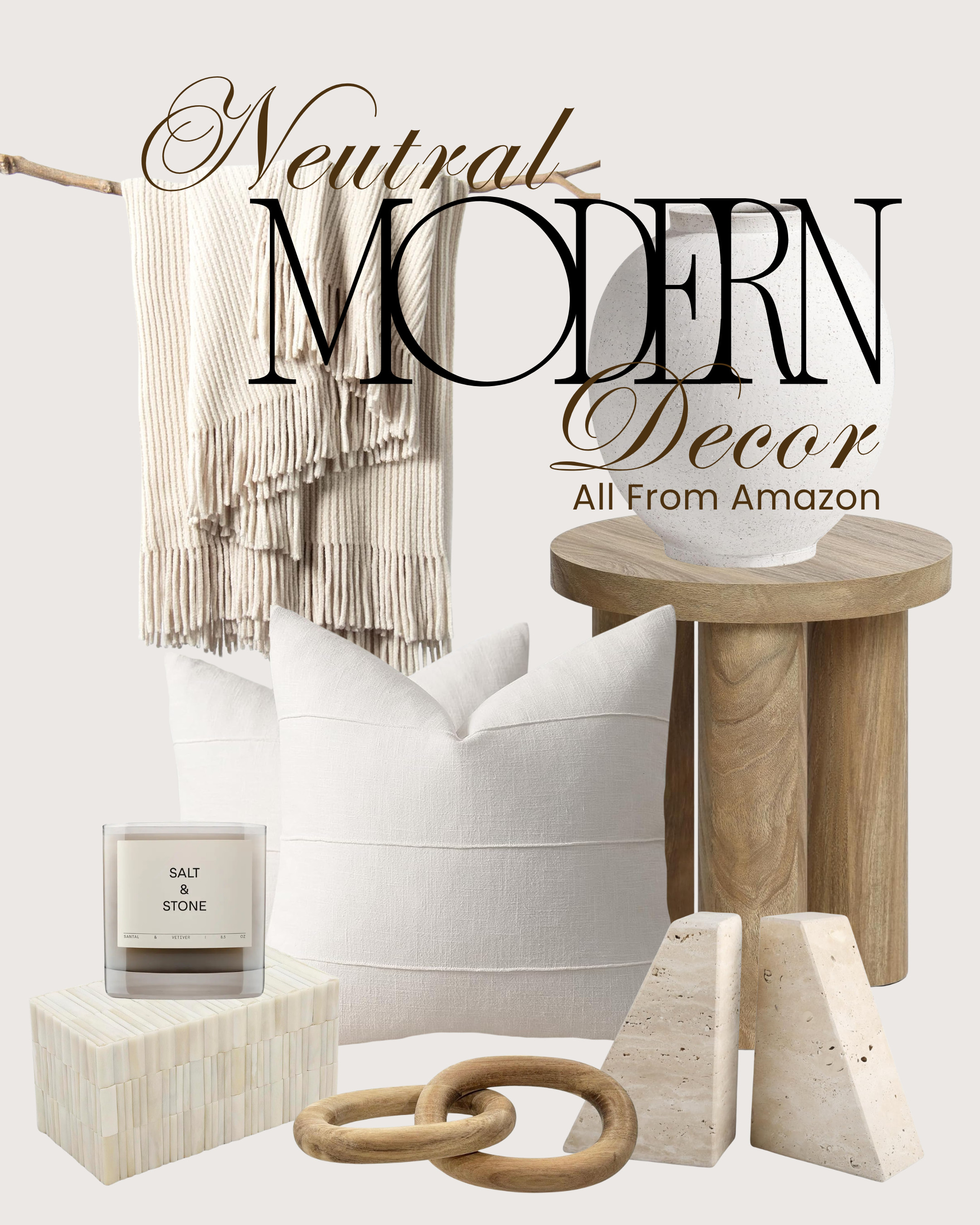 Neutral done right 🤍

These are the pieces that make a space feel calm, layered, and expensive—without trying too hard. Think soft texture, warm woods, and subtle contrast that actually adds depth (not just more beige).

This is how you make neutrals feel intentional instead of flat:
– mix materials (linen, wood, stone)
– vary tones slightly
– keep shapes simple but sculptural

It’s not about adding more… it’s about choosing better. 

 #LTKHome