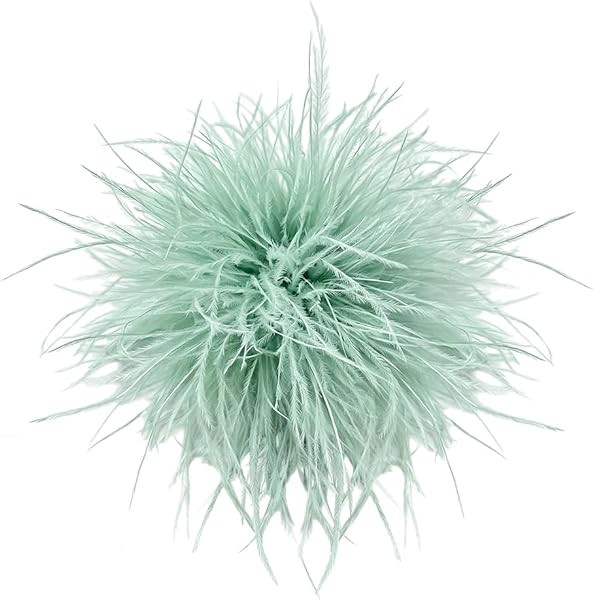 Dainty Feather Flower Large Brooch Pin for Women Men Elegant Oversized Floral Lapel Pins Shawl Dr... | Amazon (US)