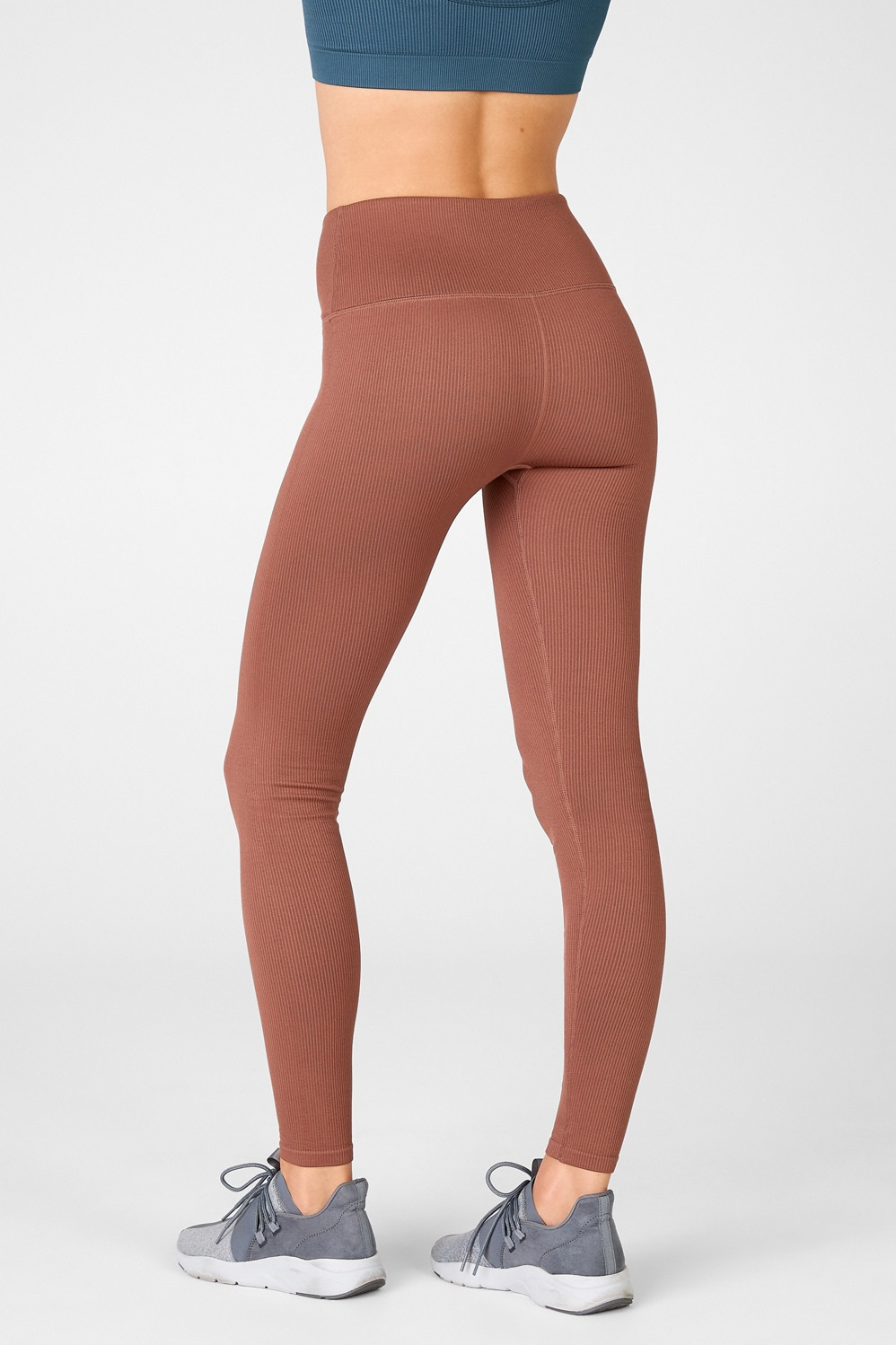 High-Waisted Seamless Rib Legging | Fabletics