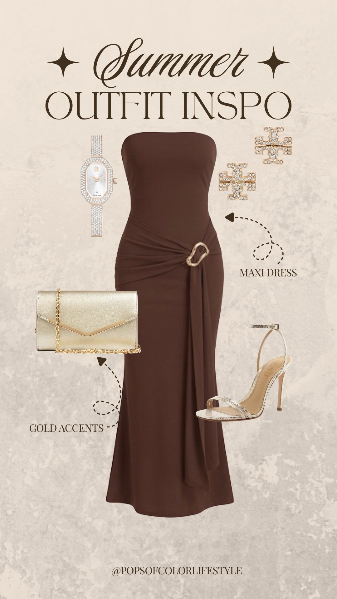 This gorgeous brown dress would be perfect summer date night look or summer vacation dress and it can be dressed up or down!

#LTKPetite #LTKMidsize #LTKTravel