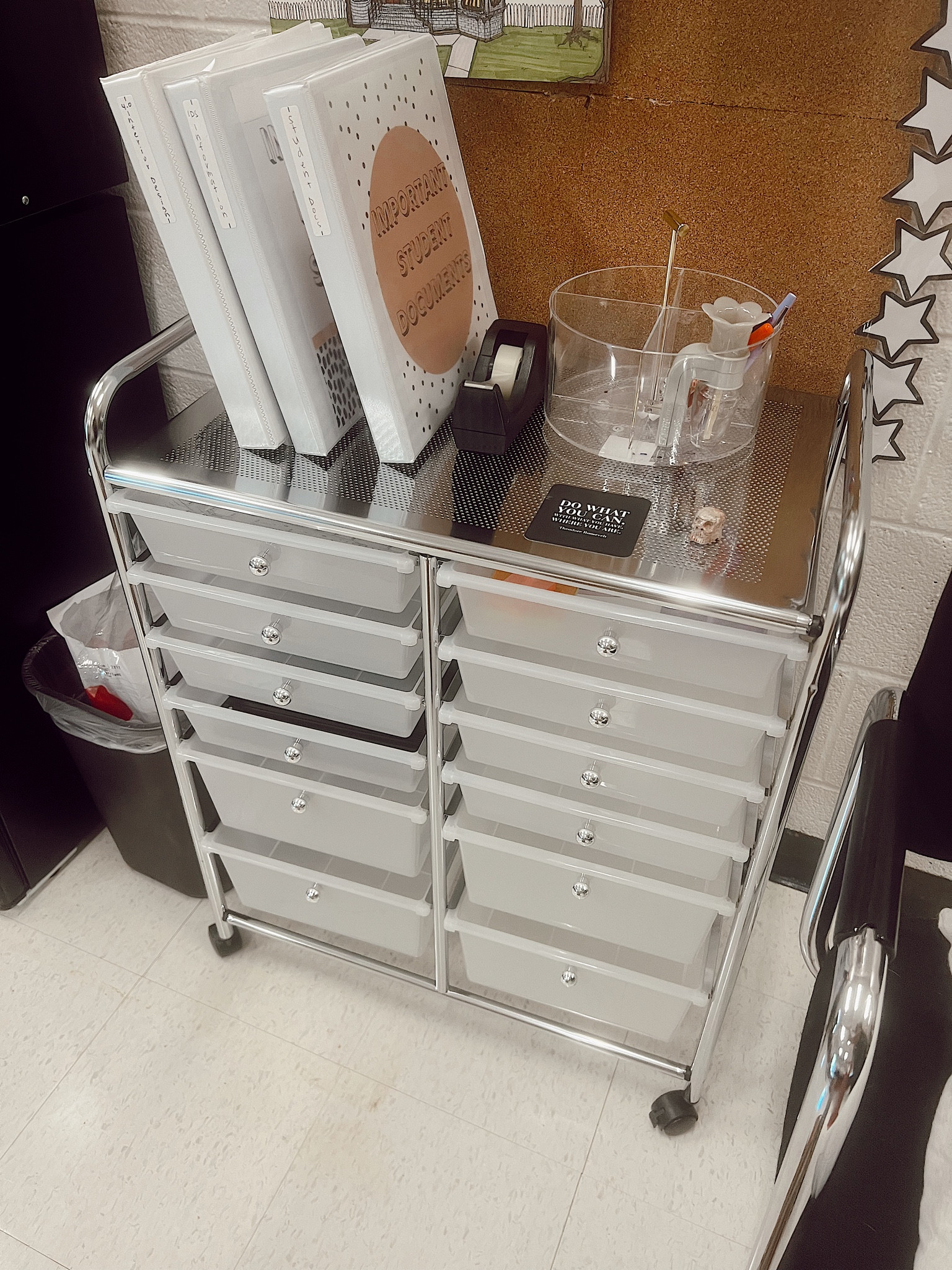 Teacher cart number two!!! Something that organizes all my papers and work! ✏️📌📚✂️

#LTKstyletip #LTKBacktoSchool #LTKSeasonal