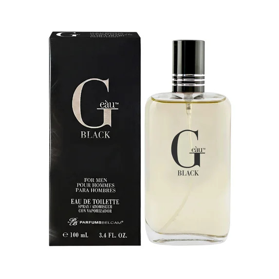 ParfumsBelcam G’eàu Black Eau De Toilette Spray, Cologne for Men, 3.4 fl oz | Walmart (US)
